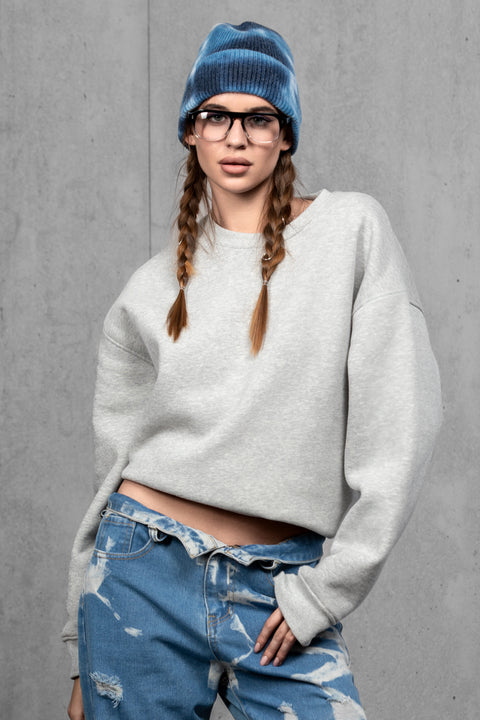 Women's Woolen Beanie Tie-Dye Blue Fog