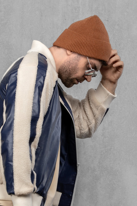 Men's Brown Woolen Beanie