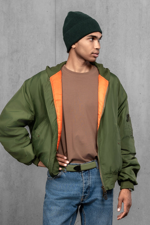 Men's Dark Green Woolen Beanie