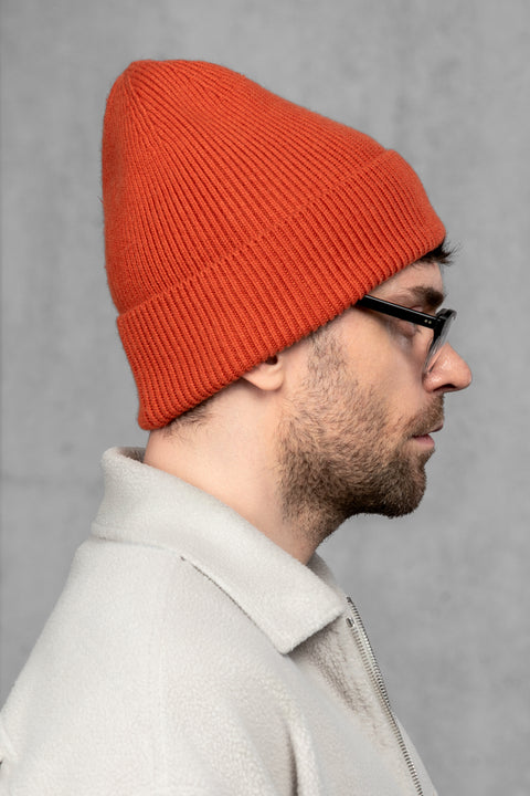 Men's Terracotta Woolen Beanie