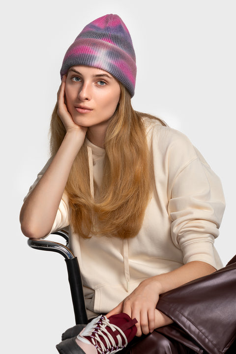 Women's Woolen Beanie Tie-Dye