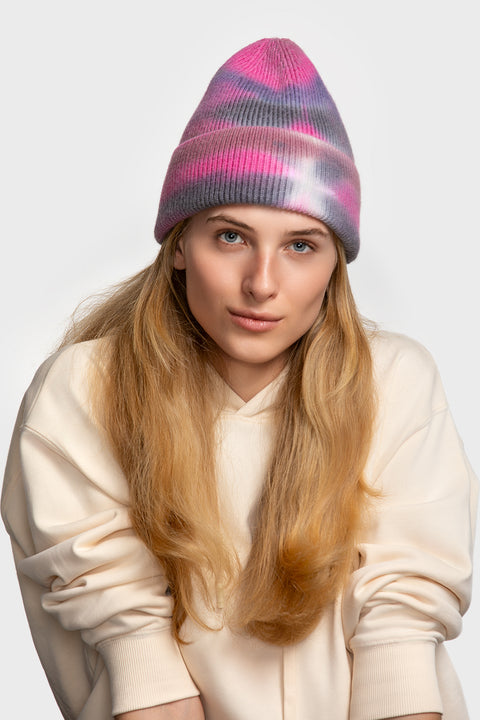 Women's Woolen Beanie Tie-Dye