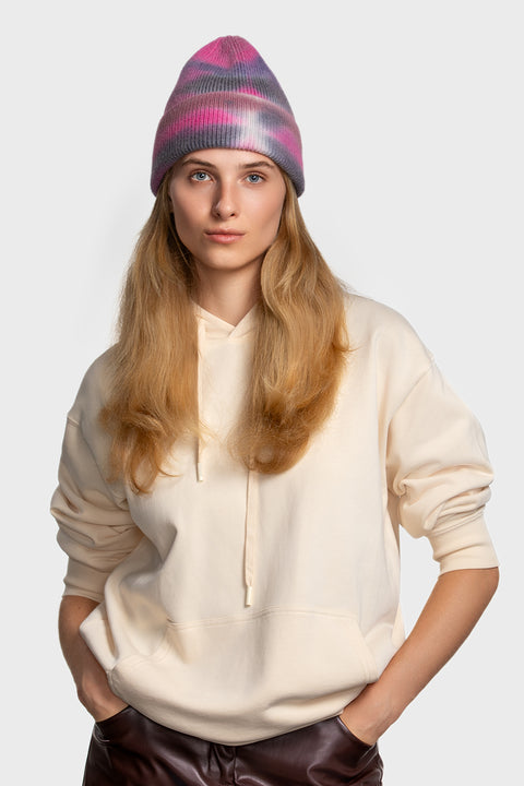 Women's Woolen Beanie Tie-Dye