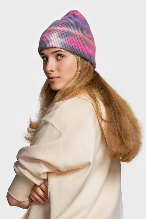 Women's Woolen Beanie Tie-Dye