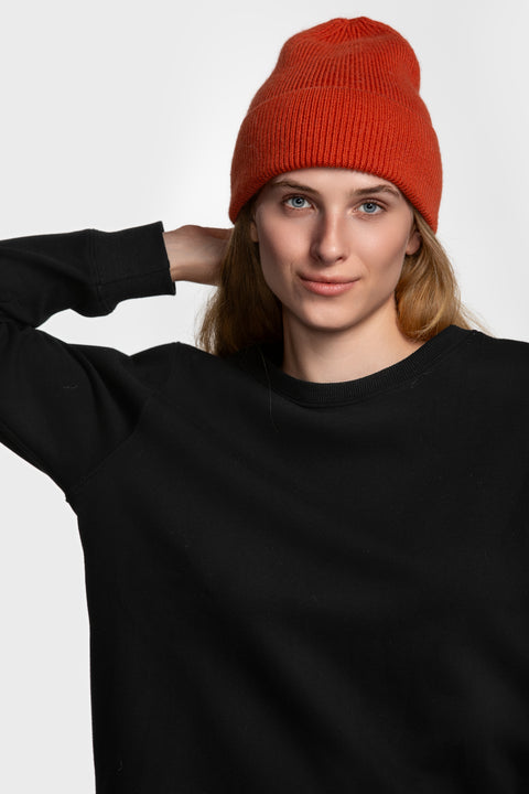 Women's Terracotta Woolen Beanie