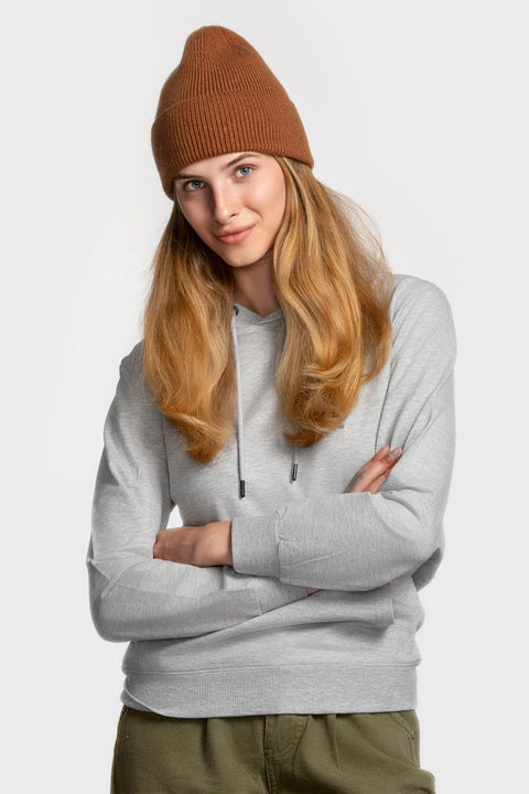 Women's Brown Woolen Beanie