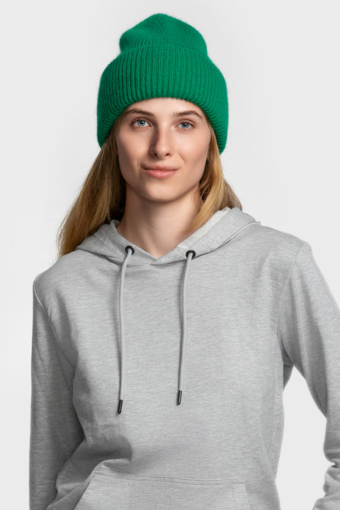 Women's Green Mohair Beanie