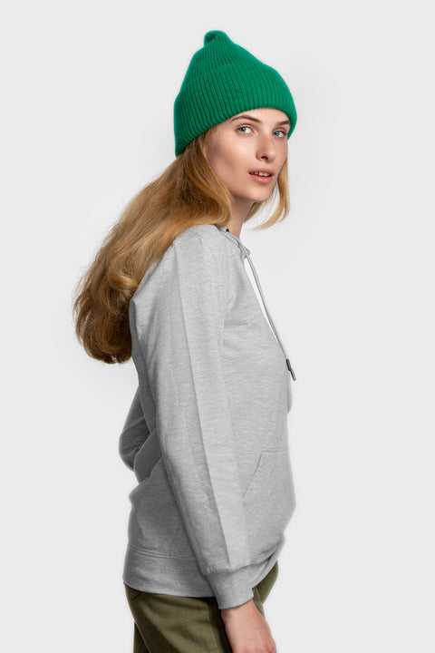 Women's Green Mohair Beanie