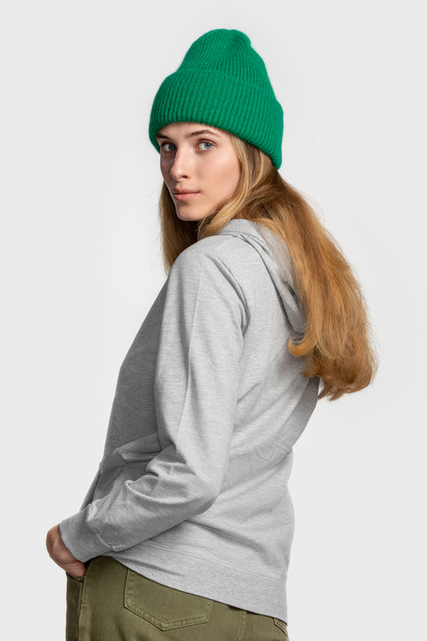 Women's Green Mohair Beanie