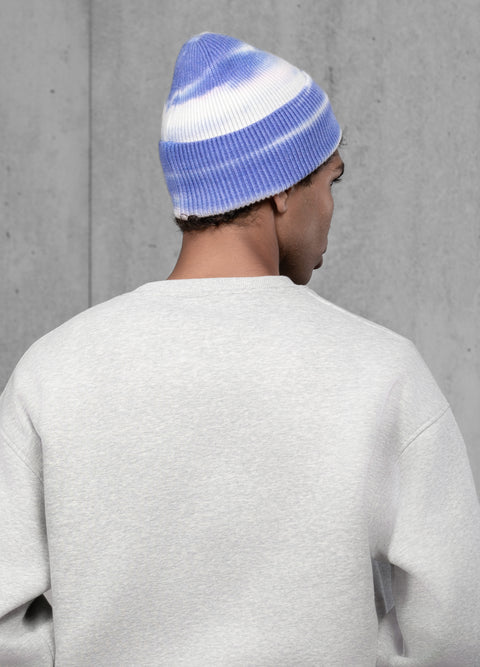 Men's Woolen Beanie Tie-Dye Icy Horizon