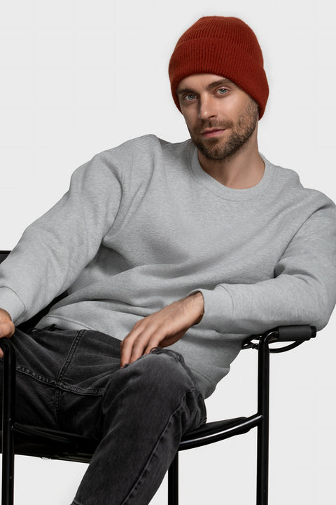 Men's Brick Woolen Beanie