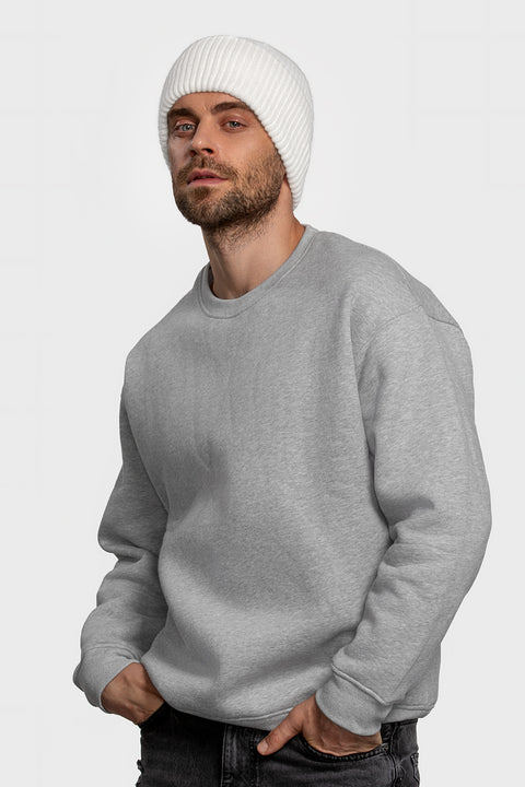 Men's White Cashmere Beanie