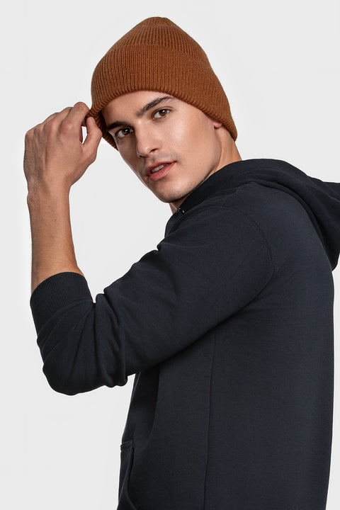 Men's Brown Woolen Beanie