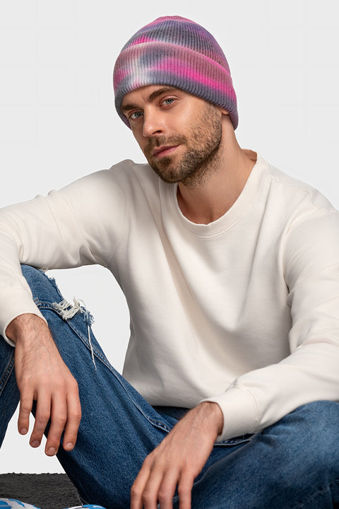 Men's Woolen Beanie Tie-Dye