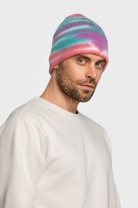 Men's Woolen Beanie Tie-Dye