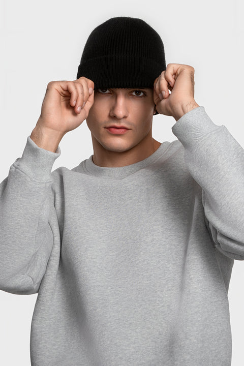 Men's Black Woolen Beanie