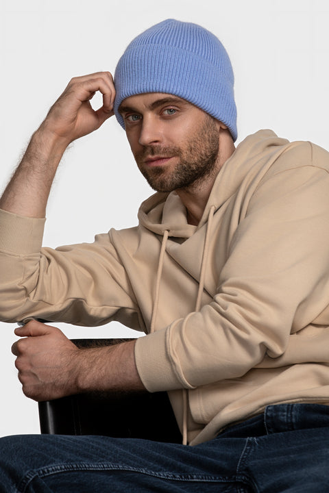 Men's Royal Blue Woolen Beanie