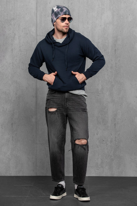 Men's Woolen Beanie Tie-Dye Ink Fade