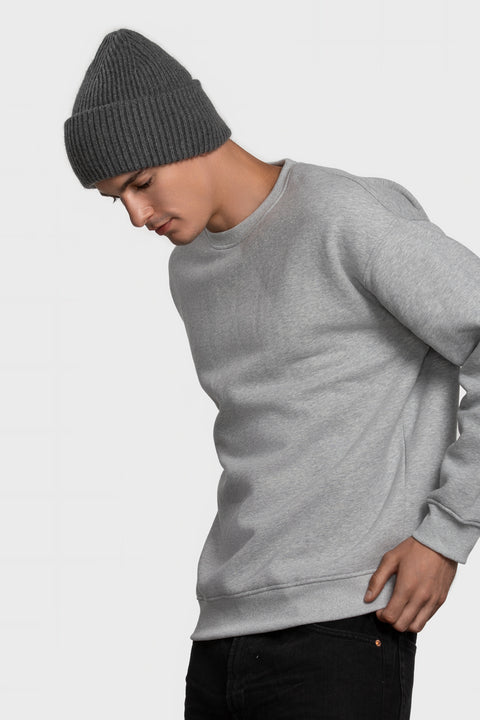 Men's Gray Cashmere Beanie