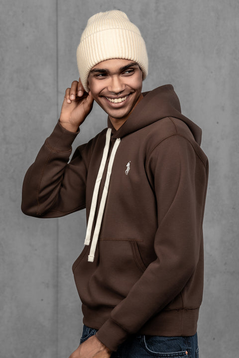 Men's Beige Cashmere Beanie