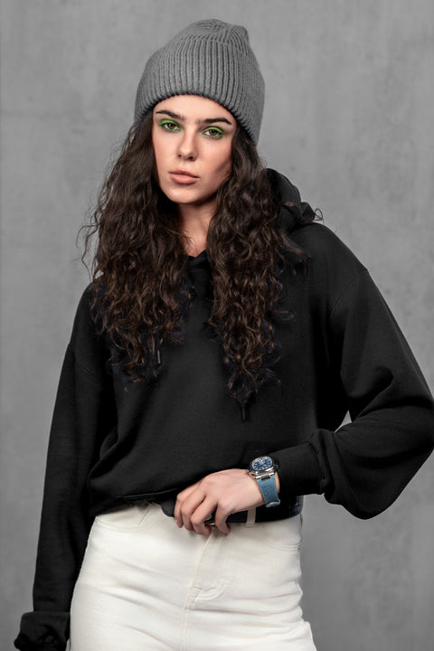 Women's Gray Cashmere Beanie