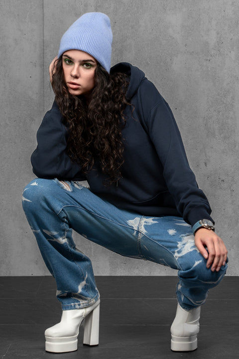 Women's Light Blue Woolen Beanie