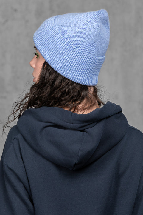Women's Light Blue Woolen Beanie