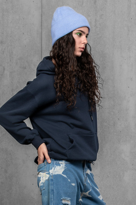 Women's Light Blue Woolen Beanie