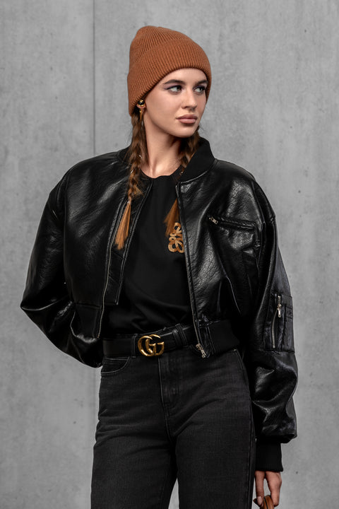 Women's Brown Woolen Beanie