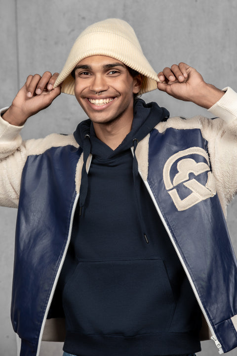 Men's Cold Beige Woolen Beanie