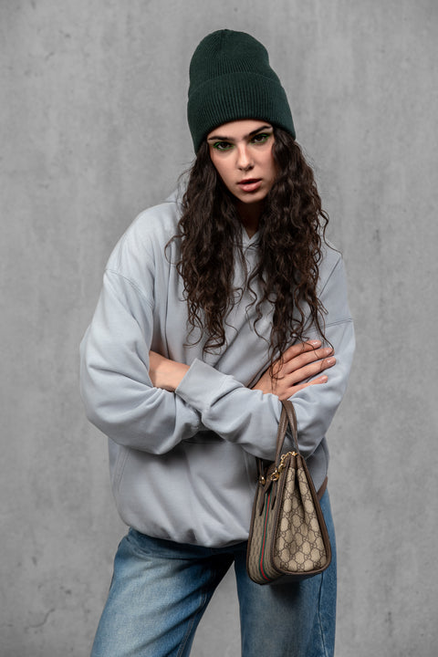 Women's Dark Green Woolen Beanie