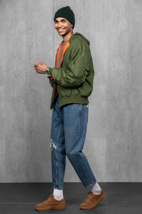 Men's Dark Green Woolen Beanie