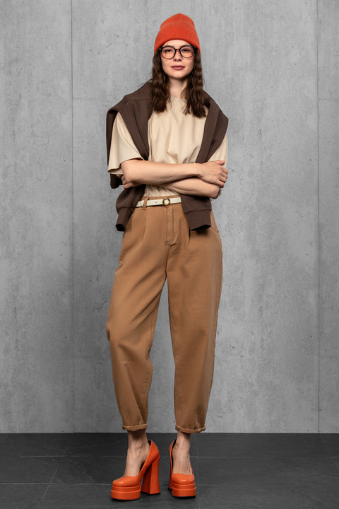 Women's Terracotta Woolen Beanie