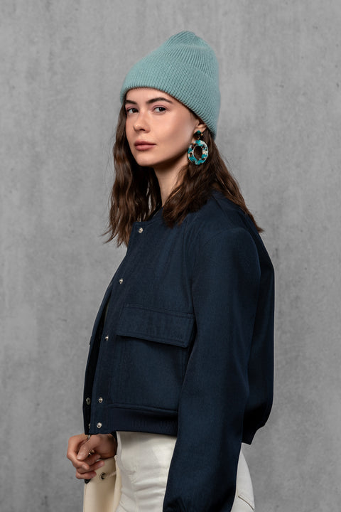 Women's Teal Woolen Beanie