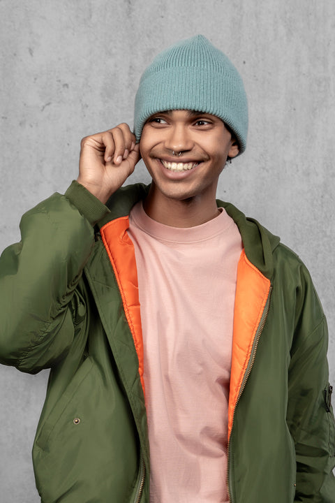 Men's Teal Woolen Beanie