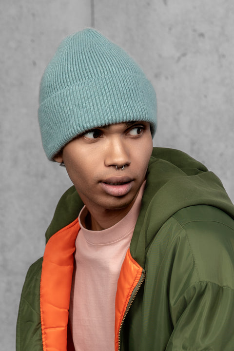 Men's Teal Woolen Beanie