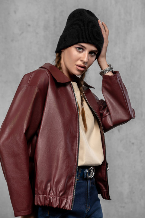 Women's Black Woolen Beanie