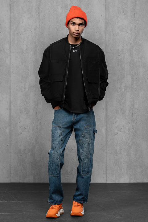 Men's Orange Mohair Beanie