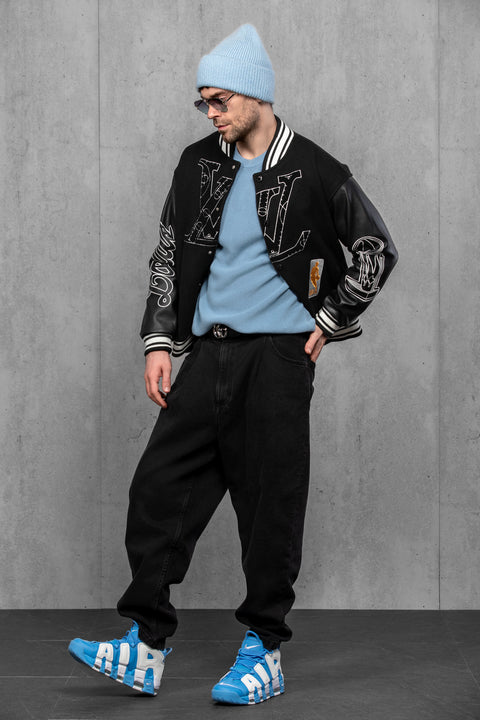 Men's Azure Blue Mohair Beanie