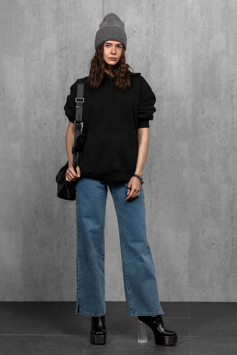 Women's Dark Gray Mohair Beanie