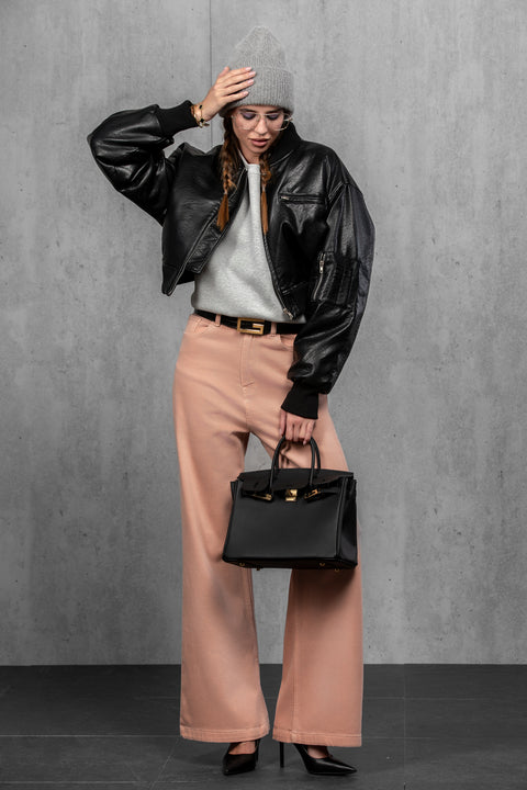 Women's Gray Mohair Beanie