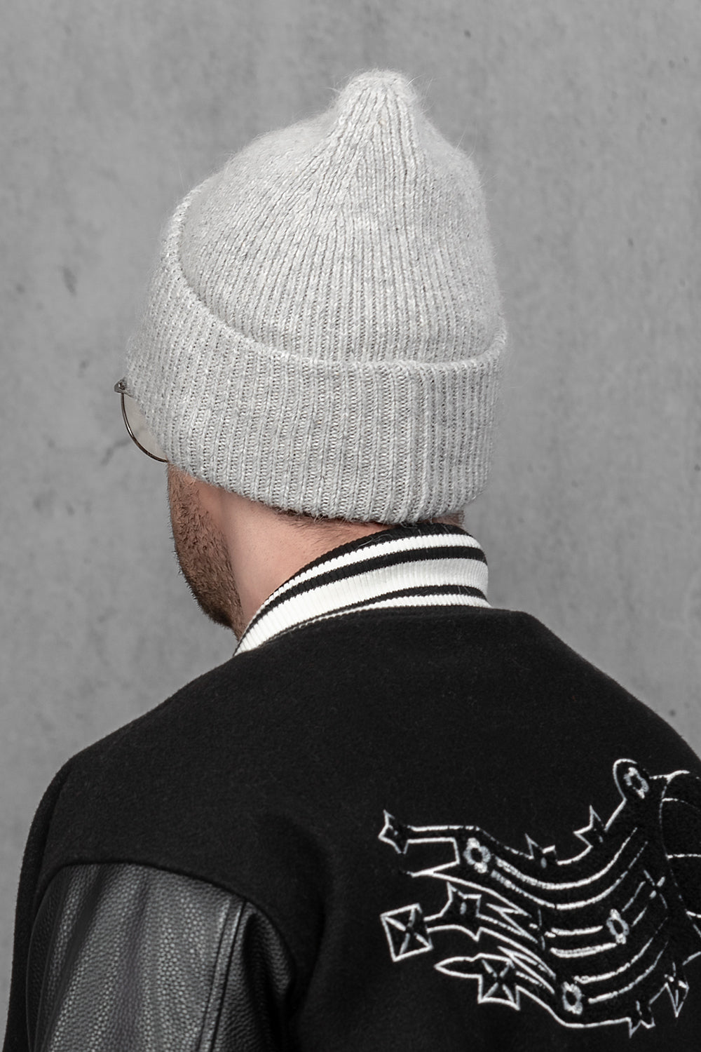 Light Gray Mohair Beanie Hat – Effortlessly Stylish and Cozy – ENEX