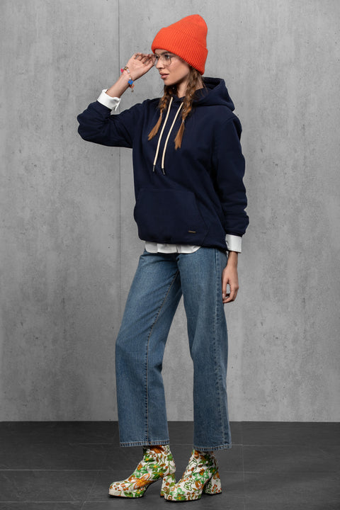 Women's Orange Mohair Beanie