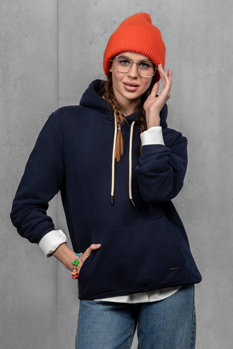 Women's Orange Mohair Beanie