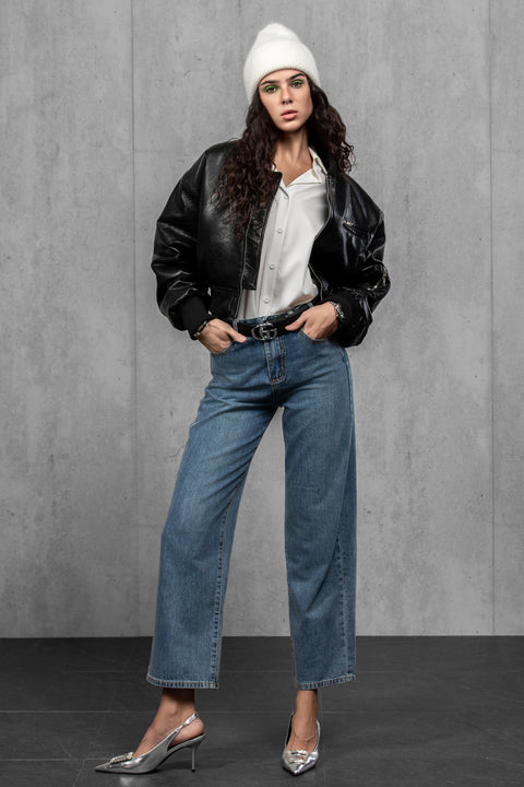 Women's White Mohair Beanie