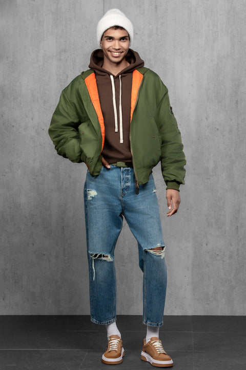 Men's White Mohair Beanie